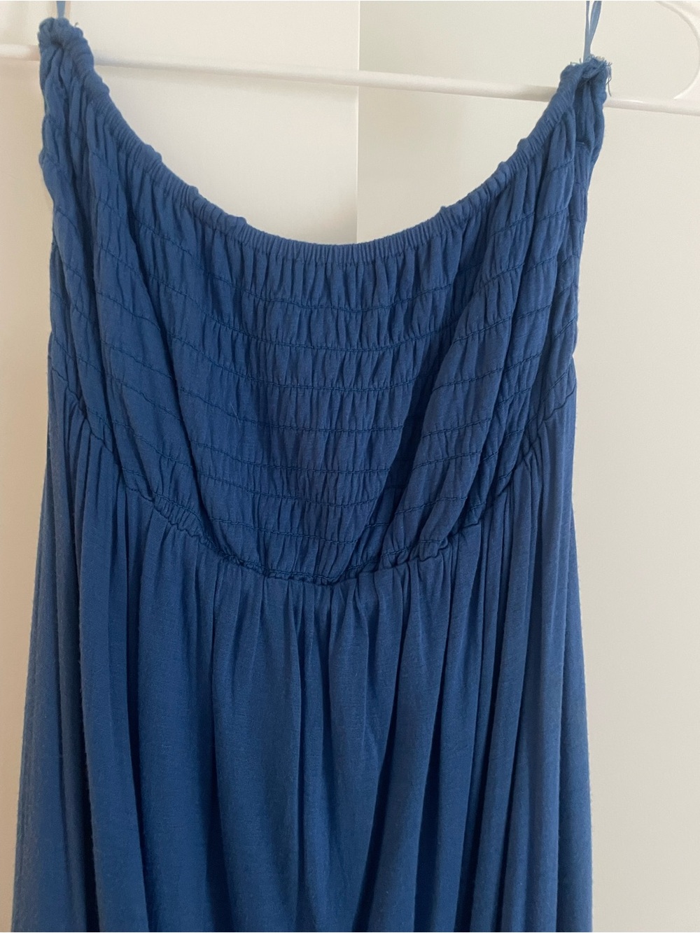 Blue Women's Strapless Maxi Dress - Picture 2 of 4